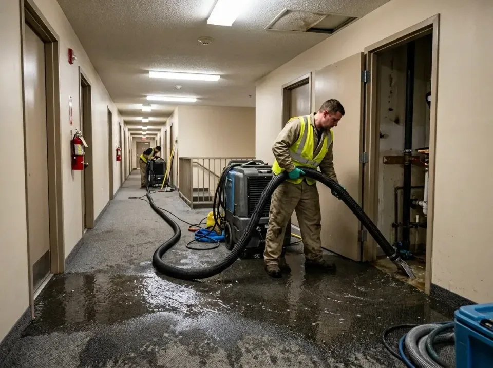 multi-unit-apartment-hallway-f-005 — frequently asked questions, Emergency Burst Pipe Water Extraction & Removal in Westport…